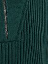 Suitable Half Zip Pullover Sailor Wool Blend Dark Green