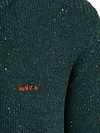 NZA Pullover Mocker Eltham Knit melange dark hunter green