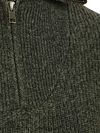 Steppin' Out Half Zip Jumper Lambswool Green