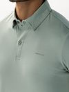 State of Art Polo Shirt Jersey Interlock Jade Model / Detail