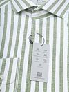 Pure Shirt Linen Optics Stripe Green