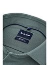 Olymp Japanese Knitted Shirt Twill Green