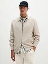 Marc O'Polo Cardigan Zip Grey Silk Model / Voorkant