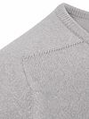 William Lockie V-Neck Lambswool Flannel Grey