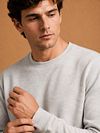 King Essentials The George Sweater Grey Model / Voorkant