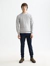 Scotch and Soda Core Pullover Grey Model / Voorkant