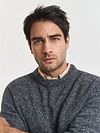 Gant Pullover in misto lana antracite Model / Detail