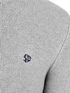 Superdry Knit Half Zip Cotton Jumper Grijs Product / Detail