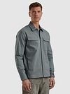 Cast Iron Tech Overshirt Stormy Bleu Model / Voorkant