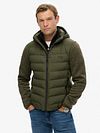 Superdry Hooded Storm Jakke Olive Model / Voorkant