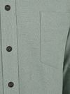 CASAMODA Overhemd Faux Uni Groen