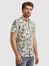 PME Legend Short Sleeve Hemd Print Groen Model / Zijkant