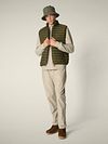 Save The Duck Puffer Vest Adam Olive Green Model / Voorkant