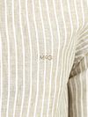 McGregor Overhemd Linnen Blend Streep Groen Product / Detail