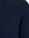 NZA Pullover Mocker Eltham Knit Melange Oxford Navy
