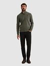 Vanguard Trui Half Zip Structure Urban Chic Groen