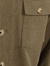 Suitable Overshirt Herringbone Groen