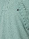 CASAMODA Polo Stretch Melerad Grön Product / Detail