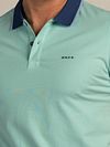 NZA Polo Foxton Piké Pale Leaf Model / Detail