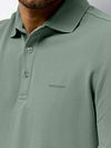 State of Art Polo Piqué Jade Model / Detail