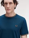 Fred Perry Twin Tipped T-skjorte Petrol Model / Detail