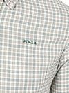 NZA Hemd BD Clive Twill Check Ranger Grün