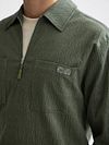 Scotch and Soda Corduroy Shirt Grün Model / Detail