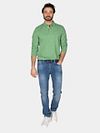 NZA Longsleeve Polo Marshall Classic Army Model / Voorkant