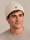 Lyle & Scott Lue i ullblanding i fargen Ecru Model / Voorkant