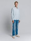 No Excess Hemd mit Musterdruck Hellblau Model / Voorkant