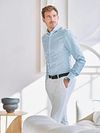 John Miller Hemd Kariert Hellblau Model / Sfeerbeeld