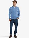 McGregor Pullover Merinowolle V-Ausschnitt Ice Blau Model / Voorkant