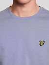 Lyle and Scott T-Shirt Bubble Blau Model / Detail