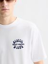 Scotch & Soda T-shirt med Hvidt Tryk på Bagsiden Model / Detail