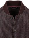 Suitable Bomber Jacket Pepita Burgundy