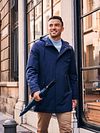 Giacca con cappuccio Suitable Tech Navy Model / Sfeerbeeld