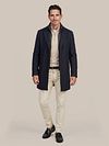 Suitable Coat Wool Twill Navy Model / Voorkant