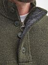 Jersey de lana Barbour con parche verde Model / Achterkant