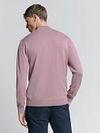 Jersey de punto Half Zip No Excess malva Model / Achterkant