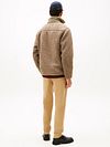 Kamizelka Tommy Hilfiger Teddy Fleece w kolorze taupe Model / Achterkant