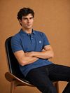 King Essentials The Rene Poloshirt Indigo Model / Voorkant