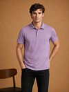King Essentials The James Poloshirt Paars Model / Voorkant