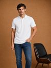 King Essentials The James poloshirt hvid Model / Voorkant