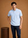 King Essentials The Rene Poloshirt Lichtblauw Model / Voorkant