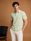 King Essentials The Rene Polo Shirt Sage Green Model / Voorkant