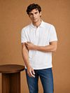 King Essentials The Rene Polo Shirt White Model / Voorkant