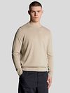 Lyle & Scott Tonal Pullover Greige Model / Voorkant