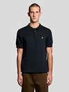 Lyle & Scott Strikket Polo Marineblå Model / Voorkant
