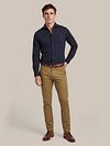 Suitable Knitted Pique Hemd Navy Model / Voorkant