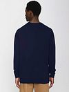Knowledge Cotton Apparel Wollpullover Navyblau Model / Achterkant